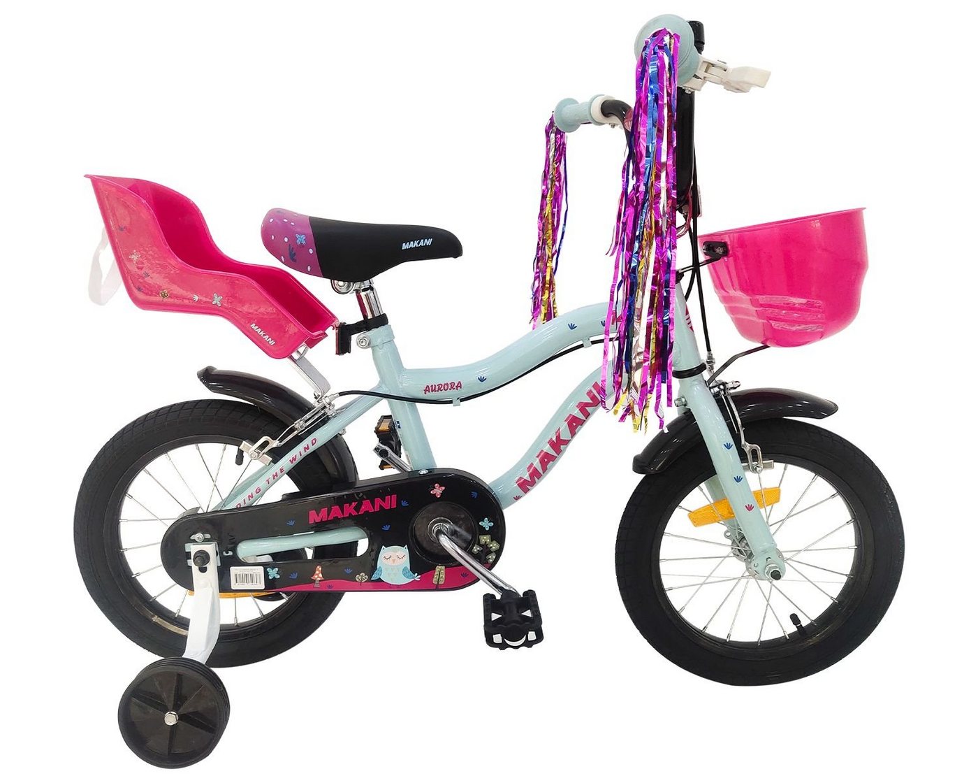 Makani Kinderfahrrad Kinderfahrrad Aurora 14 Zoll, 1 Gang 1 Gang, keine von Makani