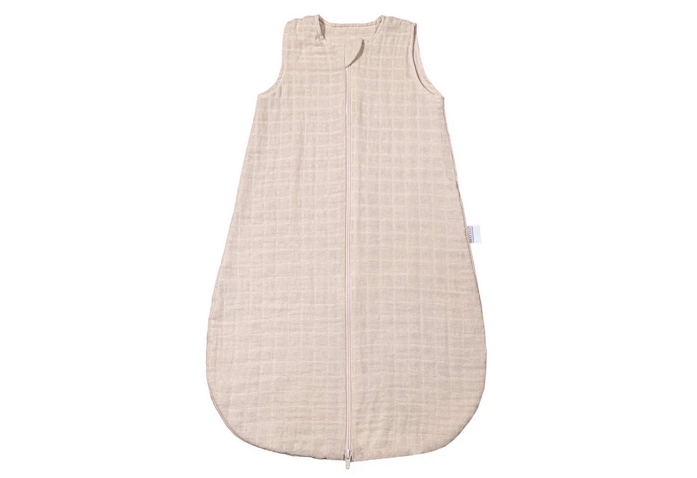 Makian Kinderschlafsack Greige - Gr. 70 cm, Leichter Baby Schlafsack ohne Ärmel für Sommer & Frühling - Baumwolle von Makian