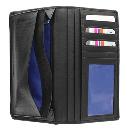 Mala Leder Origin-Kollektion, Brieftasche, mit RFID-Schutz 157_5 Schwarz von Mala Leather
