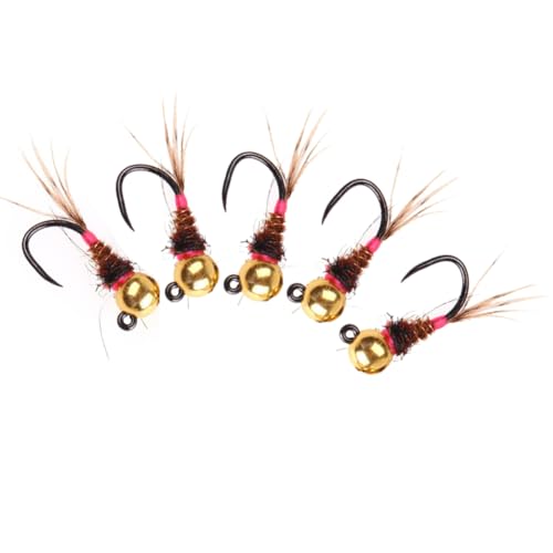 Malloy 6pcs Wolframperlenkopf Jig Euro Nymphe Fliegenfischerei Köder Forellen Grayling Panfish Insekten Köder Köder Köder Malloy 6pcs Wolframperlenkopf Jig Euro Nymphe Fliegenfischerei Köder Forellen Grayling Panfish Insekten Köder Köder Köder von Malloy