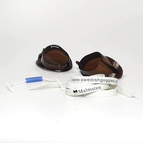 Malmsten Schwedenbrille Classic | Schwimmbrille | Swedish Goggles | Montageset (rauch) von Malmsten