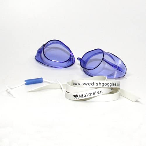 Malmsten Schwedenbrille Classic | Schwimmbrille | Swedish Goggles | Montageset (blau) von Malmsten