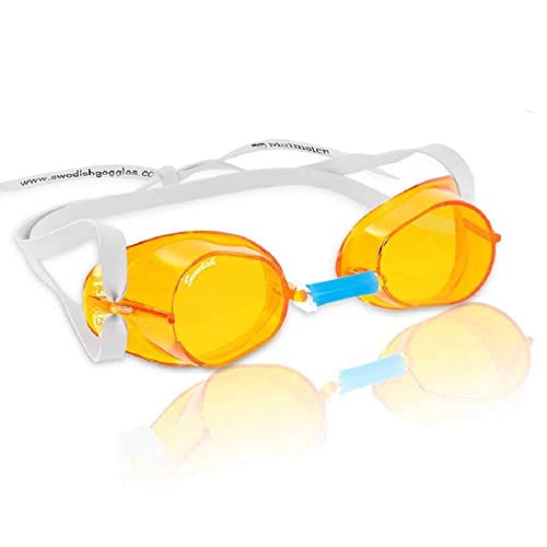 Malmsten Schwedenbrille Classic | Schwimmbrille | Swedish Goggles | Montageset (orange) von Malmsten