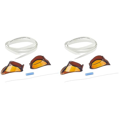 Malmsten Schwedenbrille Standard Schwimmbrille, Braun (Smoke), Einheitsgröße (Packung mit 2) von Malmsten