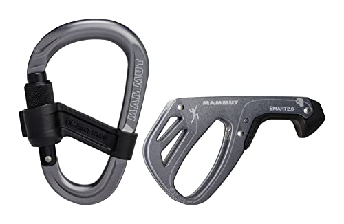 Mammut Smart 2.0 Belay Package Sicherungsgerät und HMS Karabiner grey von Mammut