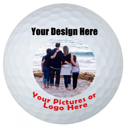 ManGuoPi Benutzerdefinierte Golfbälle – Personalisierter Text Oder Logo-Bild Hochladen, Bedruckte Golfbälle, Golfgeschenke Für Männer – Individuelles Golfzubehör – Individuell Gestaltete Golfbälle F von ManGuoPi