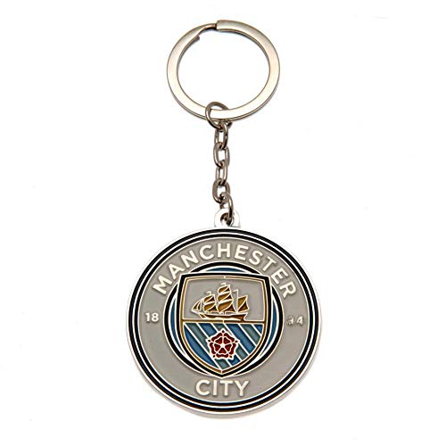 FC Manchester City 2665 Schlüsselanhänger Metall Unisex Erwachsene, Ocean Blue von Manchester City FC