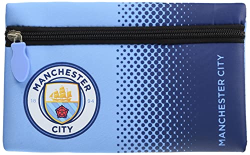 Man City Fade Design Federmäppchen New Crest, blau, Mit Reißverschluss von Manchester City FC