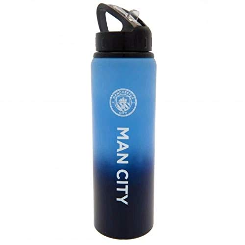Manchester City F.C. City Man FC Aluminium-Trinkflasche für Sport, Farbe: Farbe: XL, blau, Einheitsgröße K-REY-MC06400 von Manchester City FC