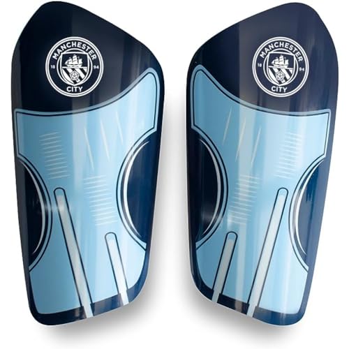 Manchester City FC City Delta Schienbeinschoner zum Einstecken, für Jugendliche, Blau von Manchester City FC