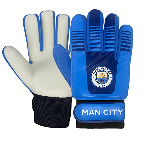 Manchester City FC - Torwarthandschuhe für Kinder/Jugendliche - Offizielles Merchandise - Geschenk für Fußballfans - Jugendliche: 10-16 Jahre von Manchester City FC