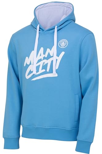 Manchester City Kapuzen-Sweatshirt, offizielle Kollektion, Erwachsenengröße, Herren, S von Manchester City FC