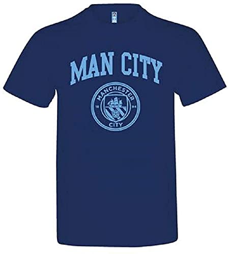 Source Lab Limited Manchester City T-Shirt für Erwachsene, Marineblau, L von Manchester City FC