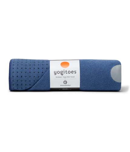 Yogitoes Yogamatten-Handtuch – leichte, schnell trocknende Mikrofaser, rutschfeste, rutschfeste Technologie, Verwendung für Hot Yoga, Vinyasa und Power, 180 cm, Mond von Manduka