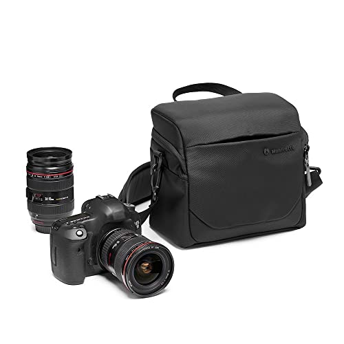 Manfrotto Advanced Shoulder Bag L III, für Reflex- und Spiegellose Kameras mit Objektiv, Kameratasche mit Stativhalterung und Regenschutz von Manfrotto