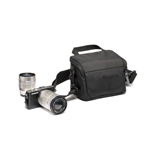Manfrotto Advanced Shoulder Bag XS III, für Spiegelreflex- und Spiegellose Kameras mit Objektiv, Kameratasche, Kameratasche mit Stativhalterung und Regenschutz von Manfrotto