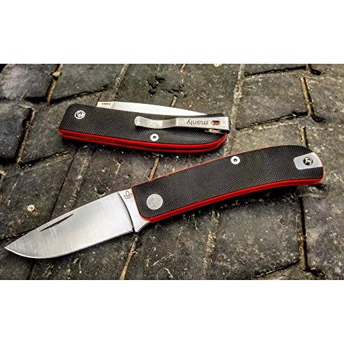 Manly Unisex – Erwachsene WASP RED CPM-S-90V, schwarz, 17,4 cm von Manly