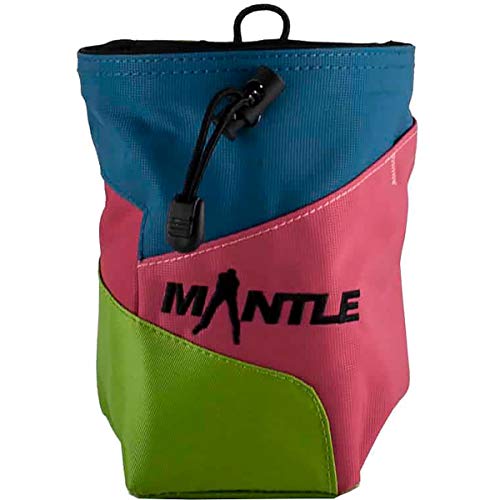 Mantle - Chalkbag Kreidebeutel Slabby in blau/grün/apricot für Kletterkreide zum Bouldern und Klettern von MANTLE climbing equipment