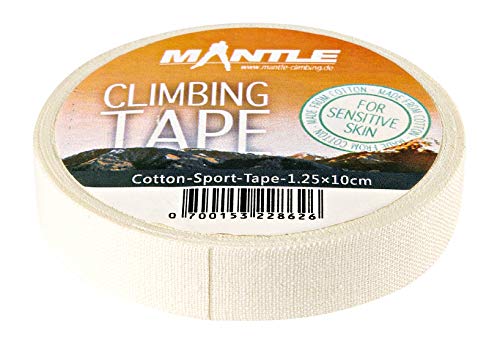 Mantle - Fingertape 1,25cm x 10m 1 Rolle weiß für Klettern Kampfsport Sporttape von MANTLE climbing equipment