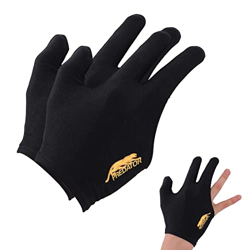 Maodom Pool-Handschuhe Billard Linke Hand - Pool DREI-Finger-Handschuhe | Atmungsaktiver, Rutschfester, elastischer, gestickter Pool-Queue-Sporthandschuh für Frauen von Maodom