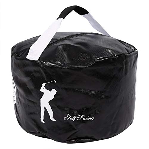 Maquer Tragbarer Indoor Golf Sandsack, Golf Impact Bag, Golf Training Bag, für Swing Training zum Golftraining(Black) von Maquer