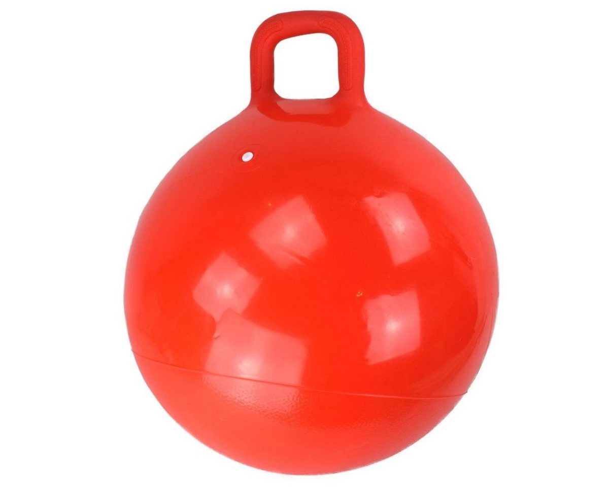 Marabellas Shop Hüpfspielzeug Springball 50cm mit Griff Gymnastikball Luftball Kinder Hüpfball, rutschhemmende Unterseite von Marabellas Shop