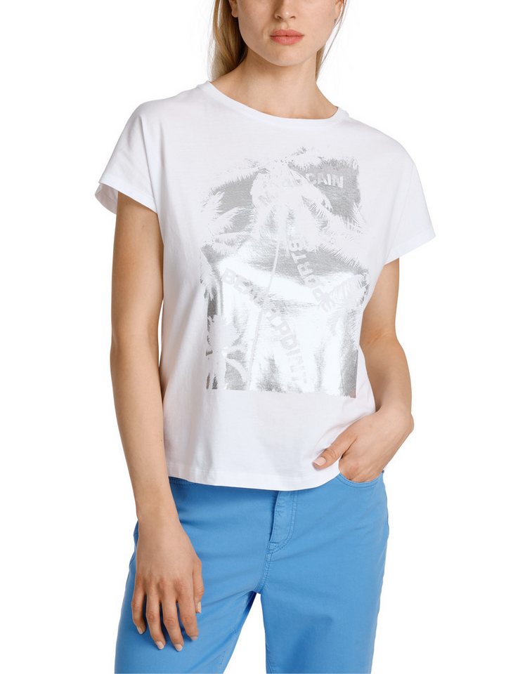 Marc Cain T-Shirt "Sports Beach Point" Premium Damenmode Rethink Together" T-Shirt mit Print von Marc Cain