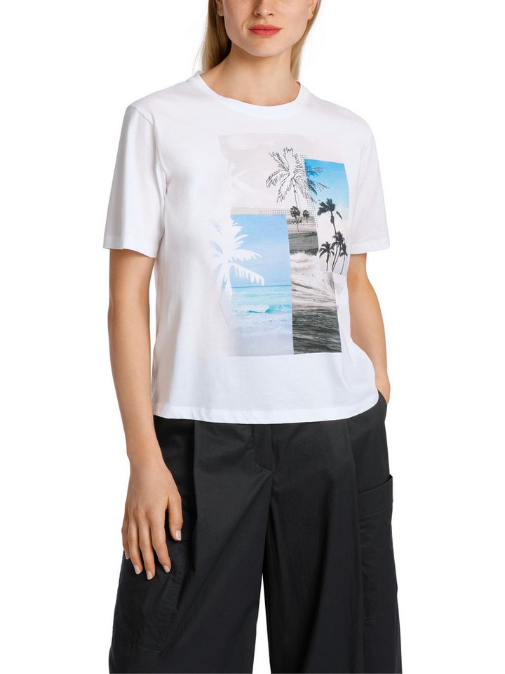 Marc Cain T-Shirt "Sports Beach Point" Premium Damenmode "Rethink Together" T-Shirt mit Strass von Marc Cain