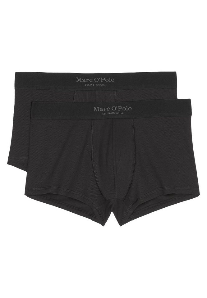 Marc O'Polo Retro Boxer 2er Pack Iconic Rib (Spar-Set, 2-St) Hipster Short / Pant - Baumwolle - ohne Eingriff - Atmungsaktiv von Marc O'Polo