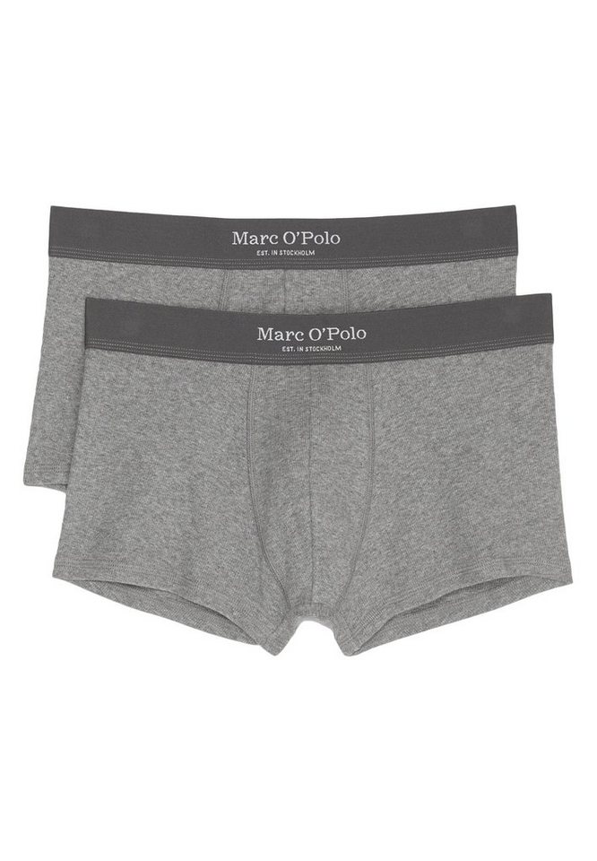 Marc O'Polo Retro Boxer 2er Pack Iconic Rib (Spar-Set, 2-St) Hipster Short / Pant - Baumwolle - ohne Eingriff - Atmungsaktiv von Marc O'Polo
