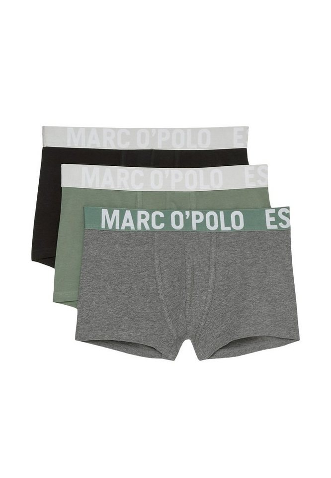 Marc O'Polo Retro Boxer 3er Pack Essentials (Spar-Set, 3-St) Hipster Short / Pant - Baumwolle - Ohne Eingriff - Atmungsaktiv von Marc O'Polo