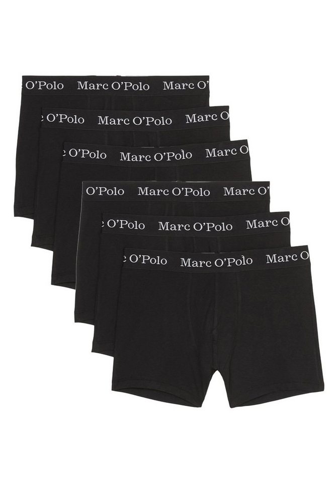 Marc O'Polo Retro Boxer 6er Pack Elements Organic Cotton (Spar-Set, 6-St) Long Short / Pant - Baumwolle - Ohne Eingriff - von Marc O'Polo