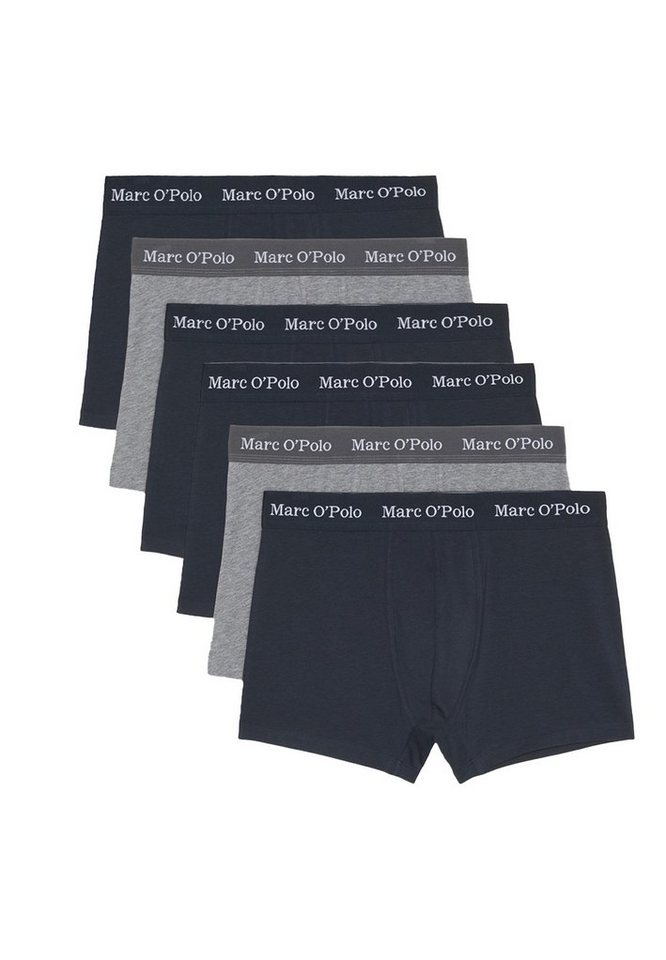 Marc O'Polo Retro Boxer 6er Pack Essentials (Spar-Set, 6-St) Retro Short / Pant - Baumwolle - Ohne Eingriff - Atmungsaktiv von Marc O'Polo