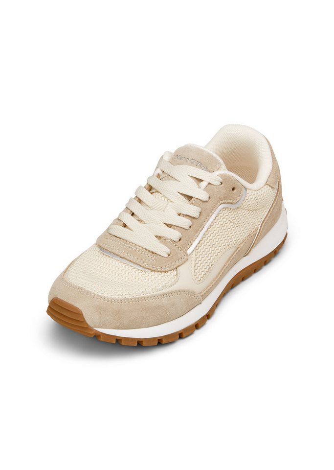 Marc O'Polo aus Rindleder mit Strickeinsatz Sneaker von Marc O'Polo