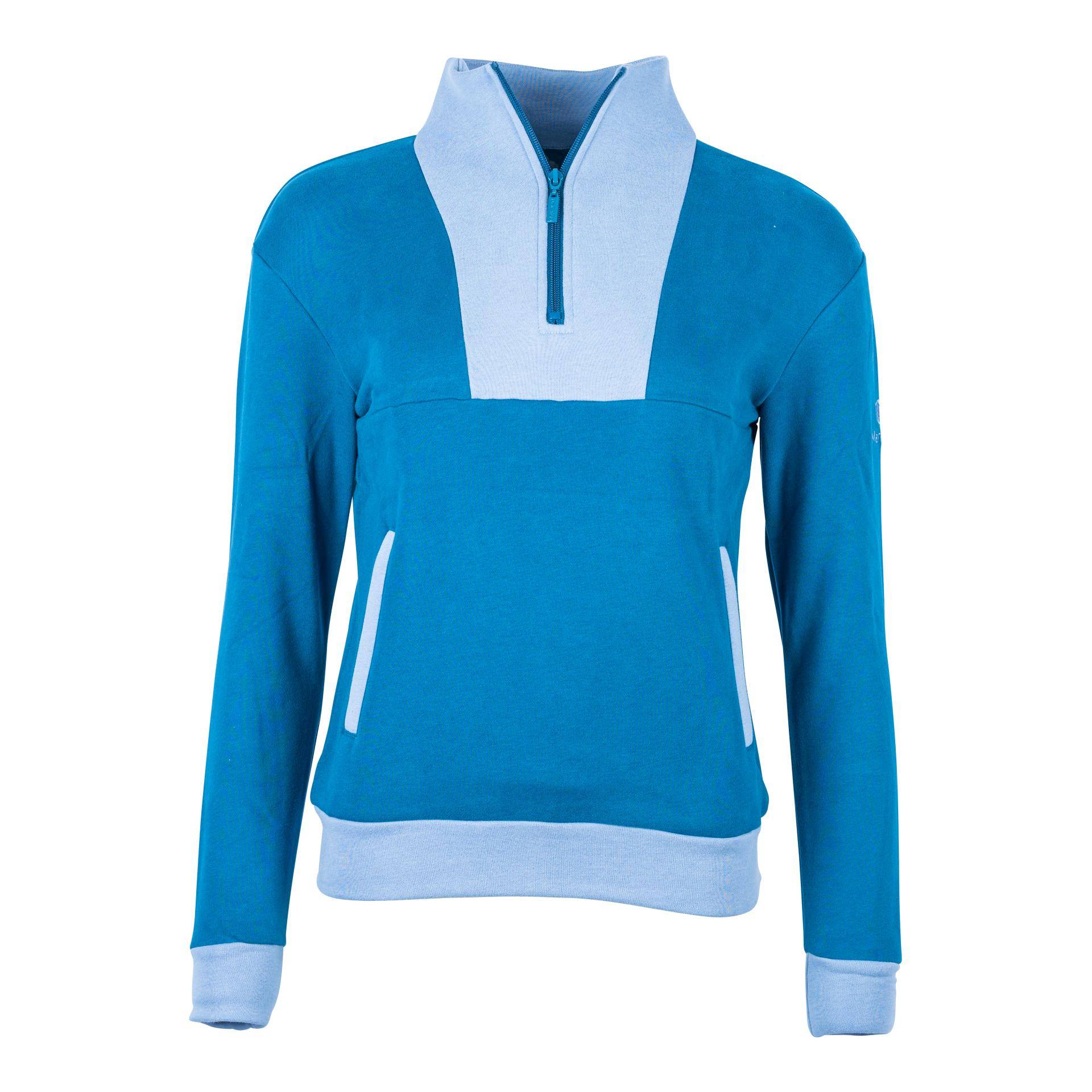 Marengo Zip Sweatshirt Elements Farbe: Ocean Blue, Grösse Pullover: XS von Marengo