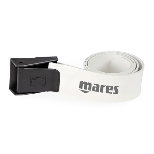 Mares Unisex – Erwachsene 425812 Elastischer Gürtel für Apnea, Weiß, Einheitsgröße von Mares