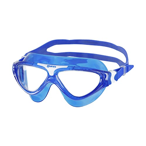Mares Aquazone Mask Gamma, Schnorchelmaske für Erwachsene mit TPR-Maskenkörper, Unisex, Blau von Mares