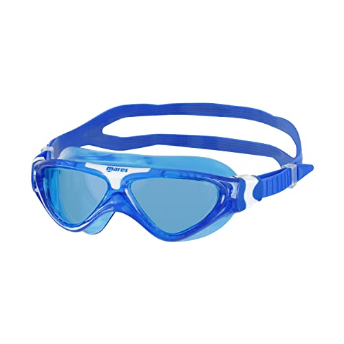 Mares Aquazone Mask Gamma Jr, Schnorchelmaske für Kinder mit TPR-Maskenkörper, Unisex, Blau von Mares