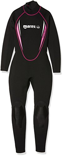 Mares Damen Tauchanzug Steamer Manta, schwarz (Black/Pink), 412529S3, Gr. 38 (Herstellergröße:S3) von Mares