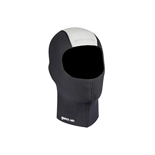 Mares Dry Suits Smooth Hood 4 mm - XR Line, Neopren Haube 4mm für Trockentauchanzug, Unisex, Schwarz, XS/S von Mares