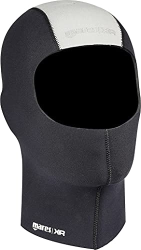 Mares Dry Suits Smooth Hood 7 mm - XR Line, Neopren Haube 7mm für Trockentauchanzug, Unisex, Schwarz, XL von Mares