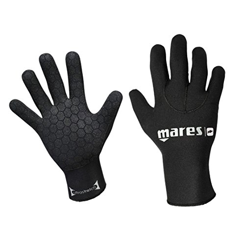 Mares Erwachsene Gloves Flex 30 ULTRASTRETCH Taucherhandschue, Schwarz, XXS von Mares