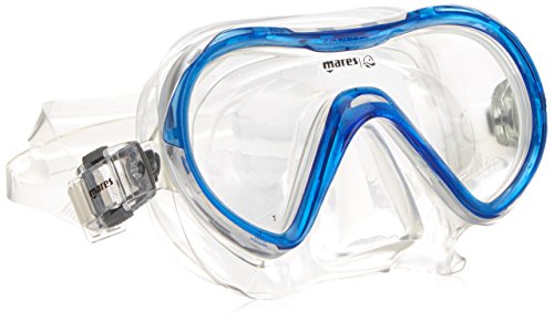 Mares Erwachsene Mask Seahorse Taucherbrille, Blau Reflex/Transparente, BX von Mares