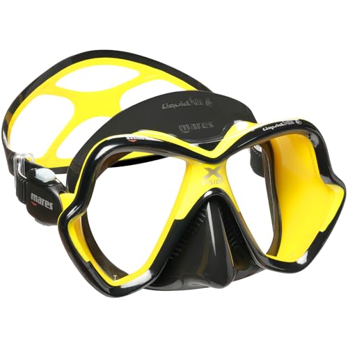 Mares Erwachsene Taucherbrille Mask X-Vision Ultra LS, Schwarz/Gelb, BX, 411052 von Mares