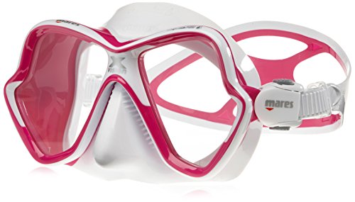 Mares Erwachsene Taucherbrille Mask X-Vision Ultra LS, Rosa/Weiss, BX, 411052 von Mares
