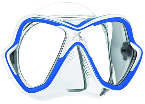 Mares Erwachsene X-Vision Mask 14 Taucherbrille, Blau/Weiss, BX von Mares