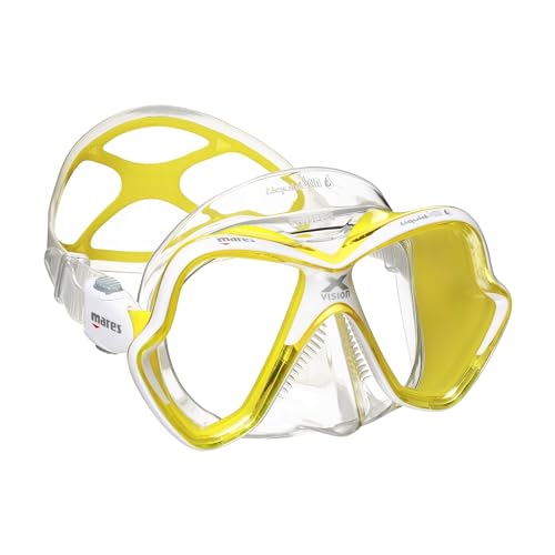 Mares Erwachsene Tauchmaske X-Vision Ultra LS, Clear Yeallow, BX von Mares