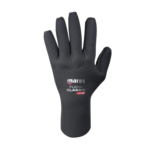 Mares FLEXA Classsic 3 MM Handschuhe Unisex – Erwachsene Schwarz L von Mares