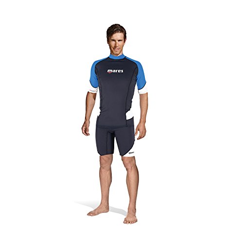 Mares Herren Rash Guard Shortsleeve, Mehrfarben, S EU von Mares