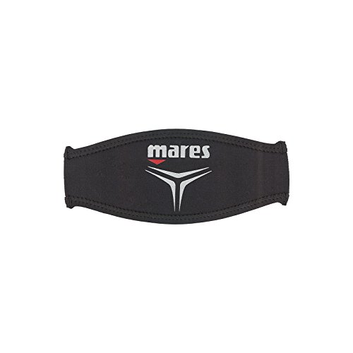 Mares Mask Strap TRILASTIC, Maskenbandhülle aus weichem Neopren Black, One Size von Mares